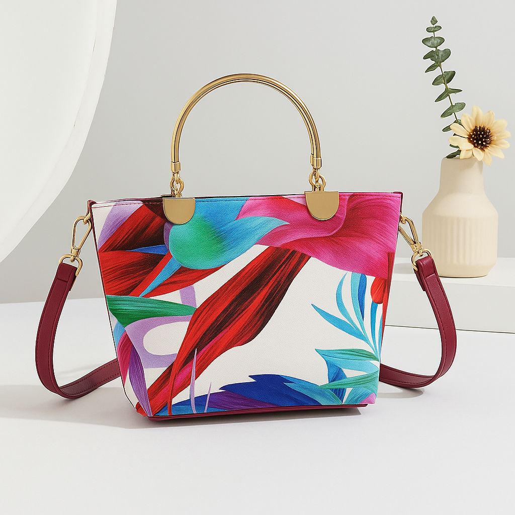 Vibrant Floral Tote Bag