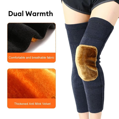 Full Wool Cashmere Warm Knee Pads 2 Pcs Super Elastic Knees Sleeves Support Protector