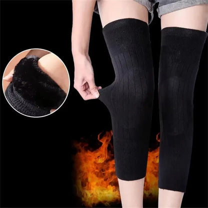 Full Wool Cashmere Warm Knee Pads 2 Pcs Super Elastic Knees Sleeves Support Protector